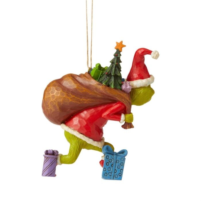 4.45" Grinch Tiptoeing Ornament