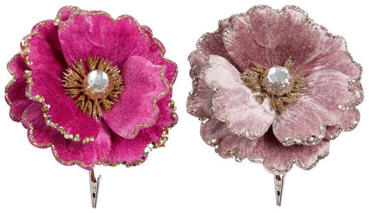 Jewel Magnolia Floral Pick - 5 Inches Assortment of 2
