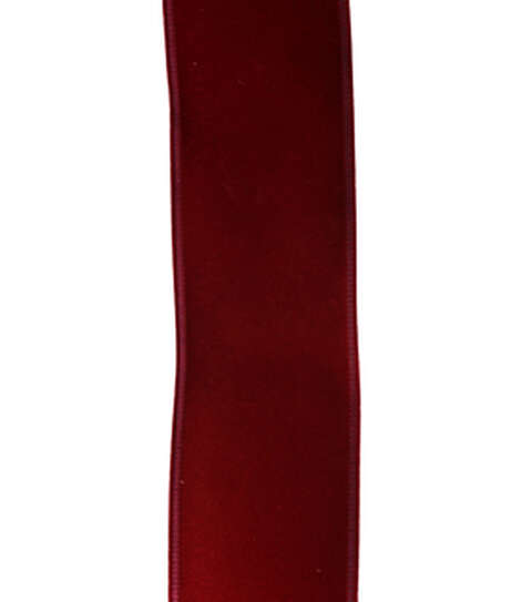 Red Velvet Wire Edge Ribbon – 2.5" x 25' Holiday Craft & Gift Wrap Ribbon