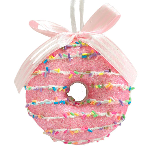 4" Donut Christmas Ornament  Holiday Decor