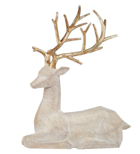 Holiday Deer Family with Trees, Set of 5