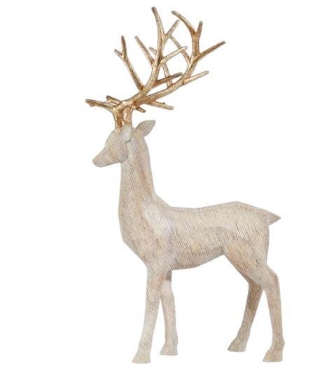 Holiday Deer Family with Trees, Set of 5