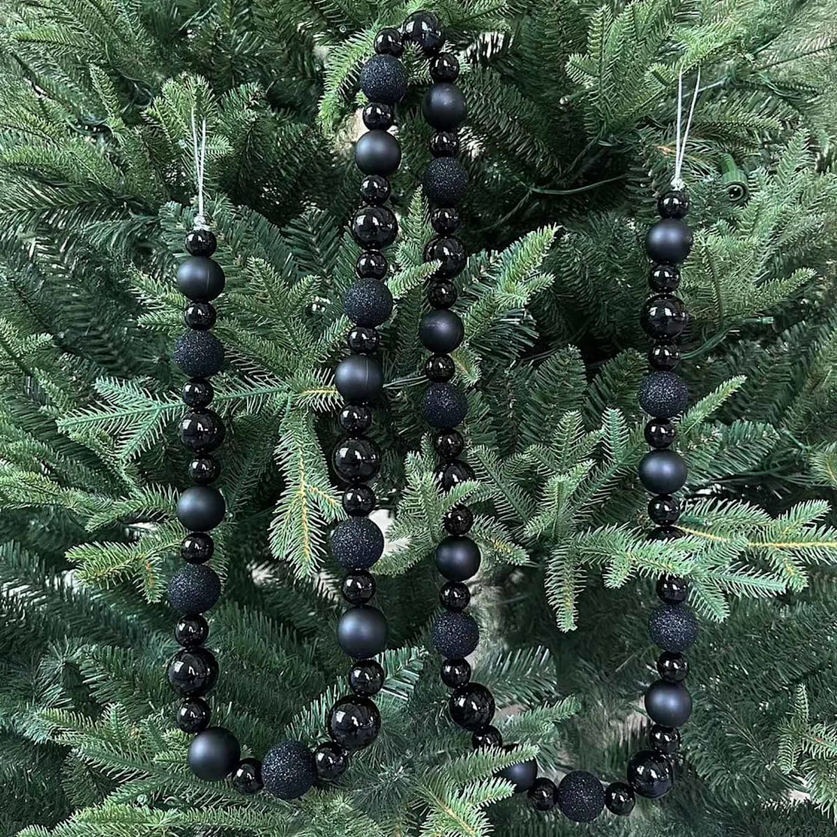 72″ Ball  Ornament Garland – Shiny Ornament Ball Holiday Decoration