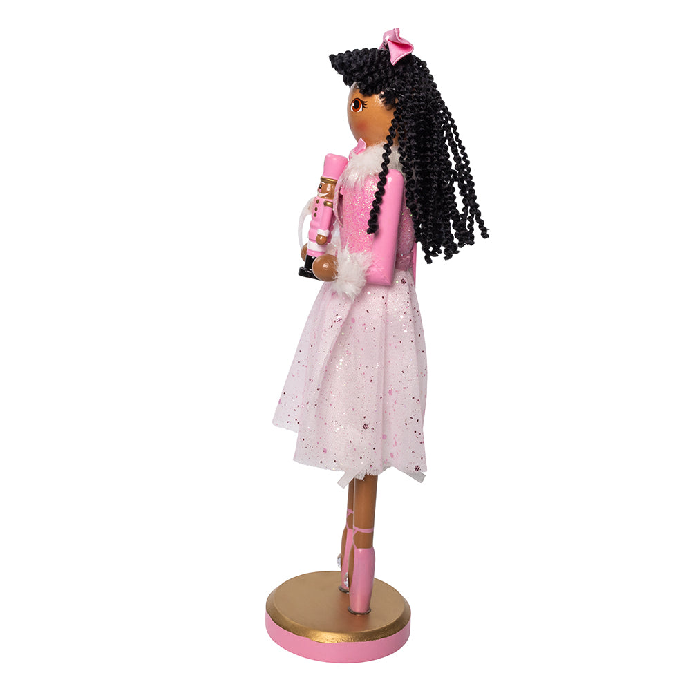 12" African American Clara Nutcracker -  Elegant Christmas Decoration