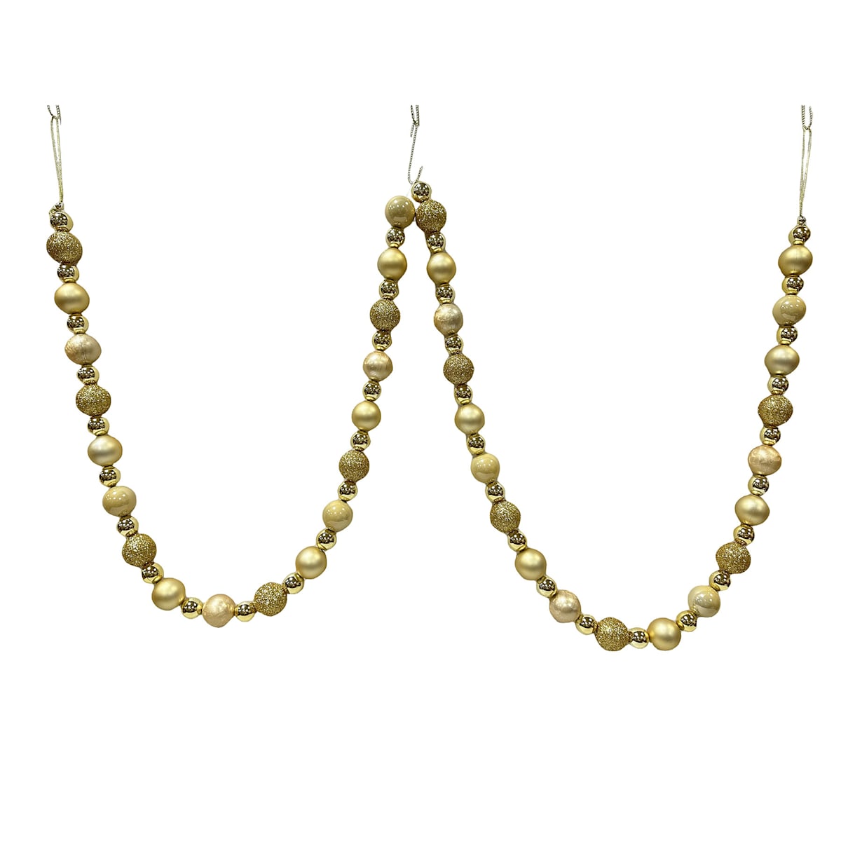 72″ Ball  Ornament Garland – Shiny Ornament Ball Holiday Decoration
