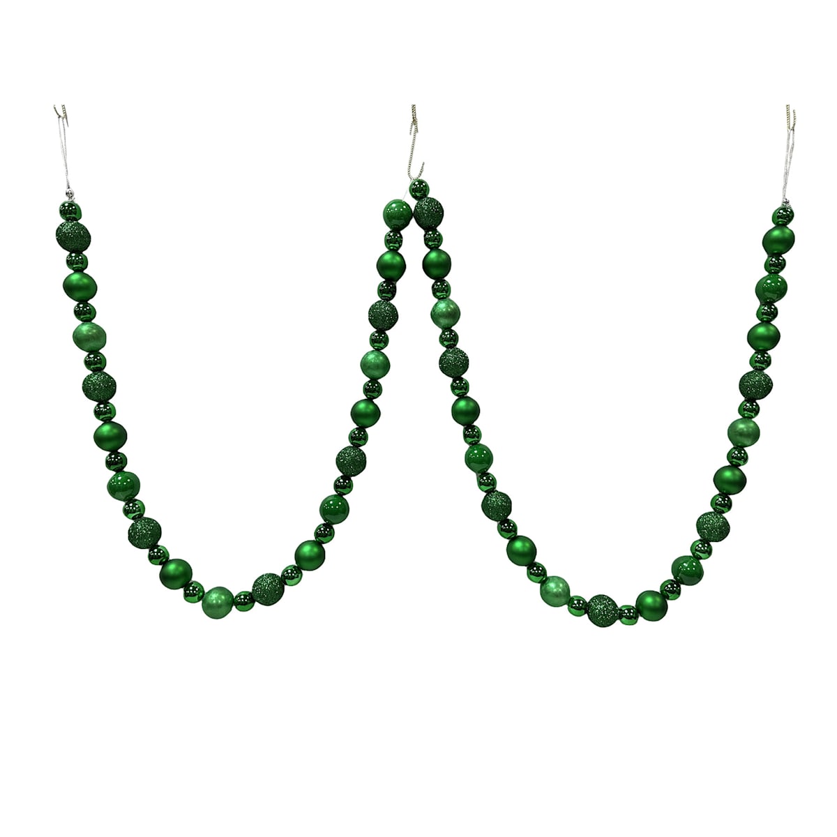 72″ Ball  Ornament Garland – Shiny Ornament Ball Holiday Decoration