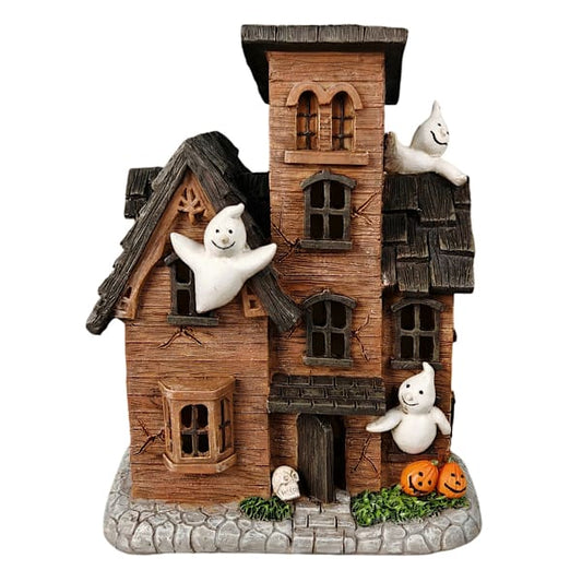 9.4" LED Haunted Halloween House