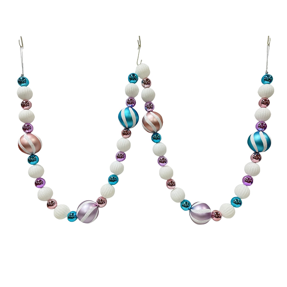 72" Pastel Ornament Garland – Christmas Decoration