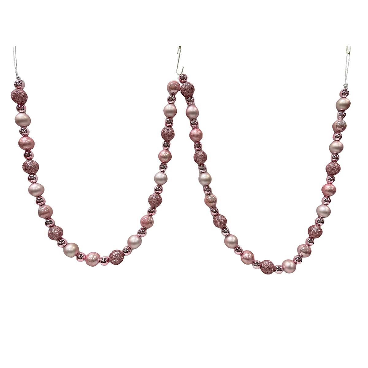 72″ Ball  Ornament Garland – Shiny Ornament Ball Holiday Decoration