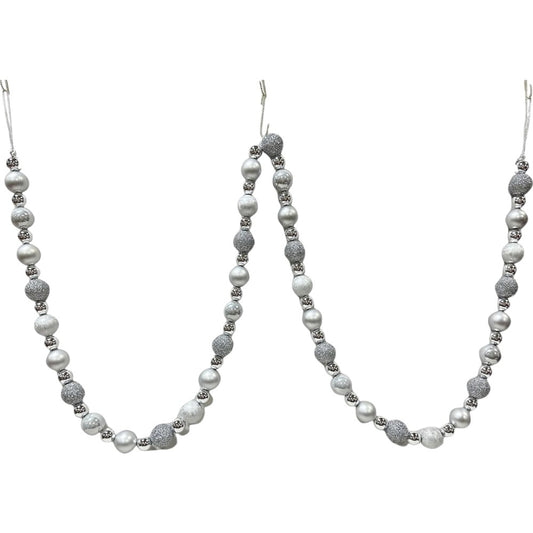 72″ Ball  Ornament Garland – Shiny Ornament Ball Holiday Decoration