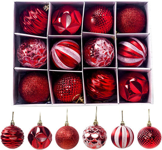 Christmas Tree Ornaments, 34PC Christmas Ball Decoration