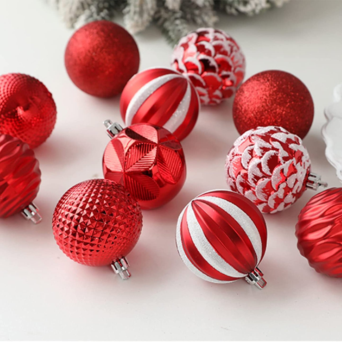 Christmas Tree Ornaments, 34PC Christmas Ball Decoration