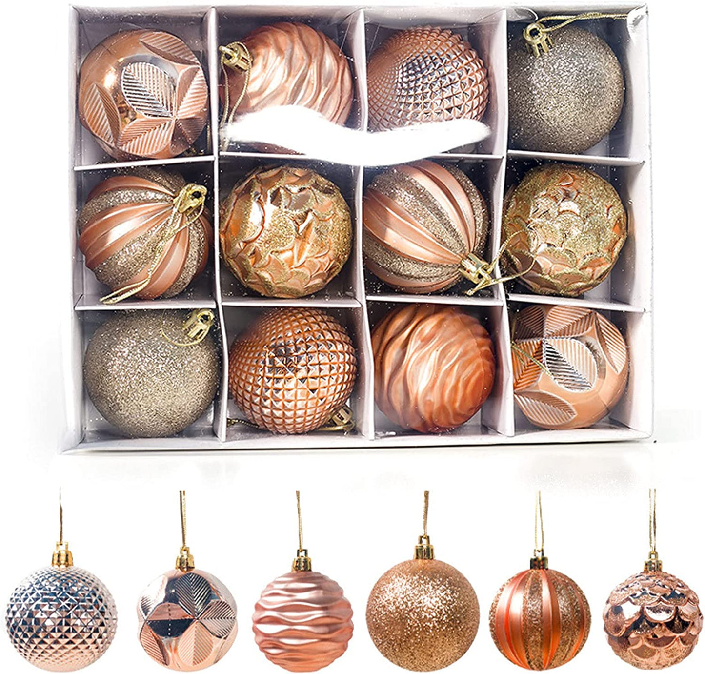 Christmas Tree Ornaments, 34PC Christmas Ball Decoration